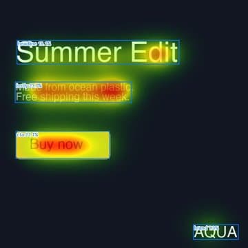 Video frame after a cut with re-detected areas of interest
